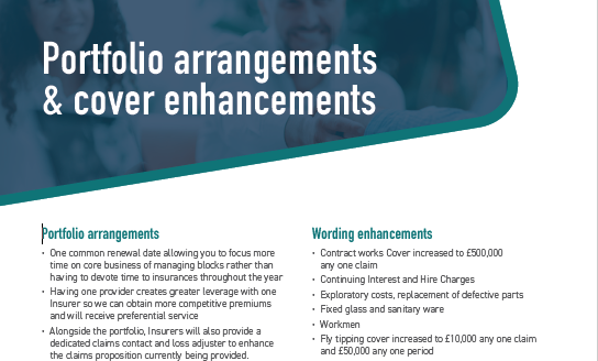 Portfolio Arrangements And Cover Enhancements